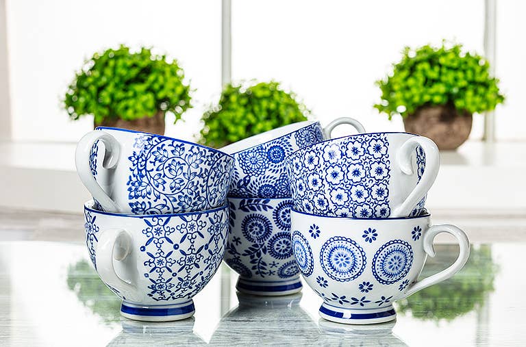 Blue and White Cup