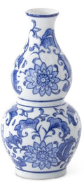 Blue and White Ceramic Bud Vase