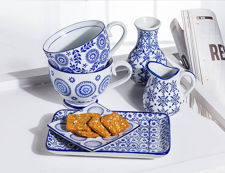 Blue and White Cup