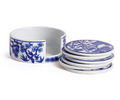 Blue and White Coasters