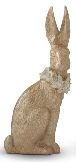 Gold Resin Easter Bunny 1