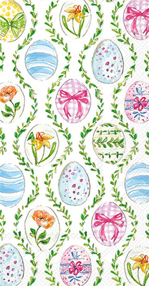 Paper Guest Towels 16 ct Easter Bunny Eggs Rosanne Beck