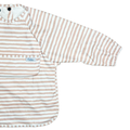 The Grayson Long Sleeve Bib - Brush Stripes: Khaki