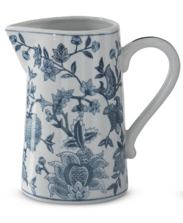 Blue and White Porcelain Pitcher L